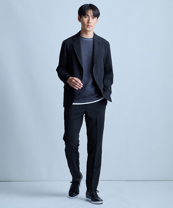 フェイクレイヤードデニム調プリントT＜ストレッチ・速乾・ハンドウォッシャブル・接触冷感＞ 詳細画像 11