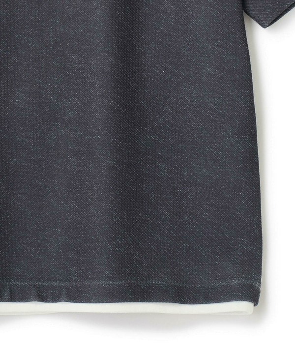 フェイクレイヤードデニム調プリントT＜ストレッチ・速乾・ハンドウォッシャブル・接触冷感＞ 詳細画像 17