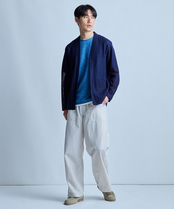 フェイクレイヤードデニム調プリントT＜ストレッチ・速乾・ハンドウォッシャブル・接触冷感＞ 詳細画像 5