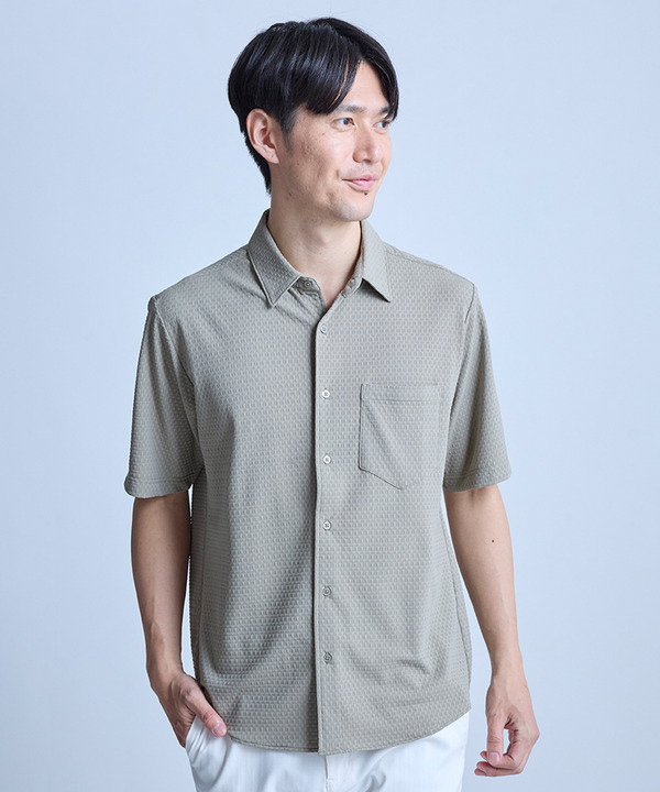 ストレッチナイロンリンクスハーフスリーブシャツ 詳細画像 6