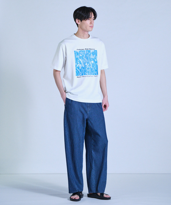 メッシュデニムワイド3Dパンツ＜ストレッチ・ハンドウォッシャブル・通気性＞ 詳細画像 1