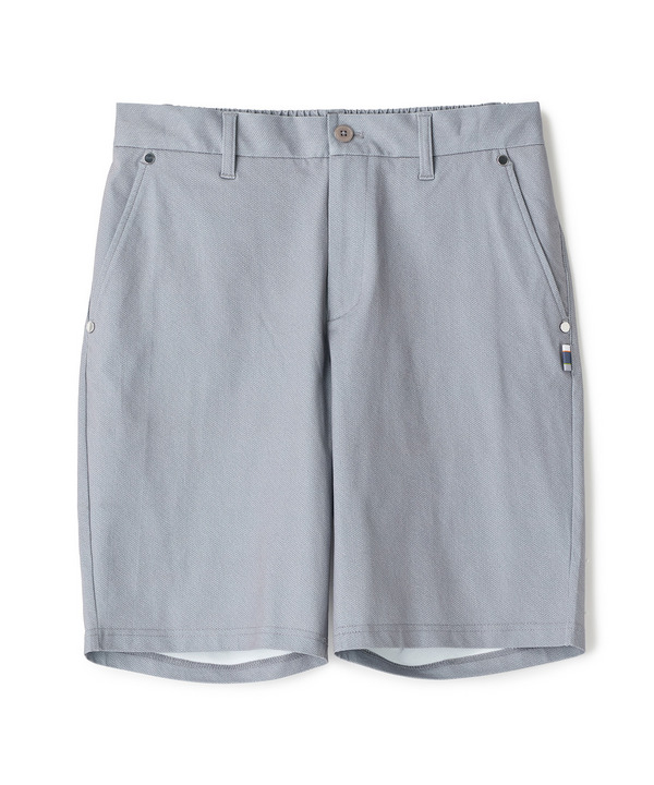 ドットメッシュプリントハーフパンツ＜ストレッチ・軽量・ハンドウォッシャブル・通気性＞ 詳細画像 ライトグレー 1