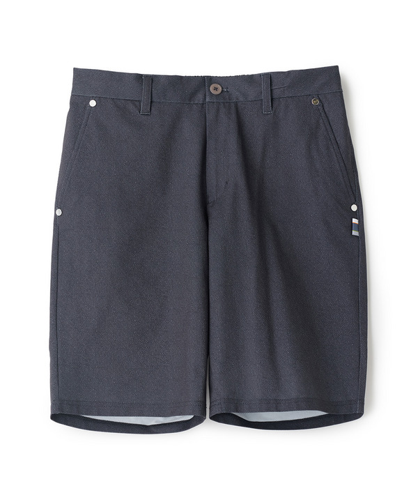 ドットメッシュプリントハーフパンツ＜ストレッチ・軽量・ハンドウォッシャブル・通気性＞ 詳細画像 ブラック 1