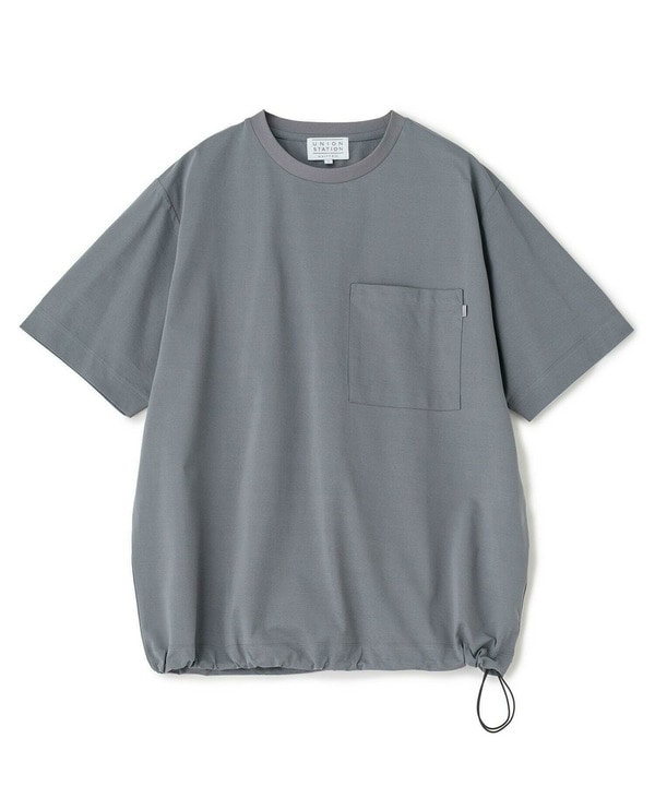 ペーパータッチドローコードTシャツ＜ストレッチ・速乾・マシン