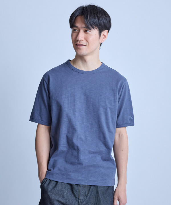 スラブ天竺ロゴ刺繍Tシャツ 詳細画像 13