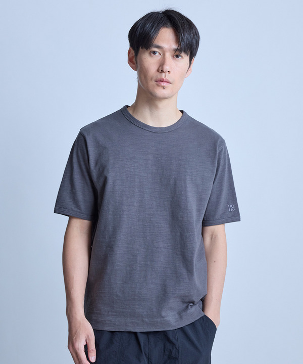 スラブ天竺ロゴ刺繍Tシャツ 詳細画像 16