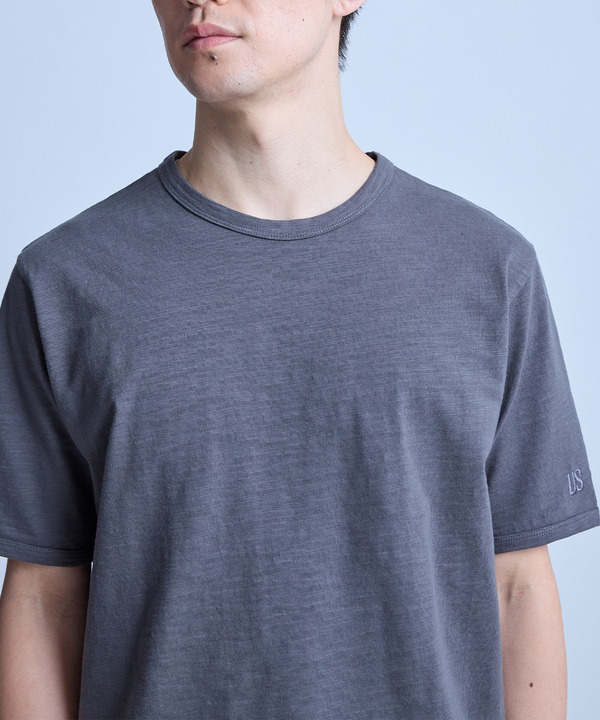 スラブ天竺ロゴ刺繍Tシャツ 詳細画像 17