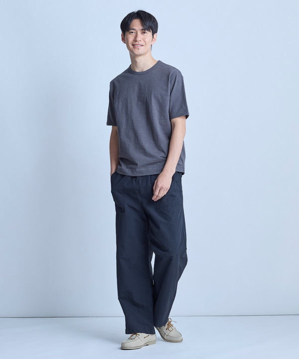 スラブ天竺ロゴ刺繍Tシャツ 詳細画像 18
