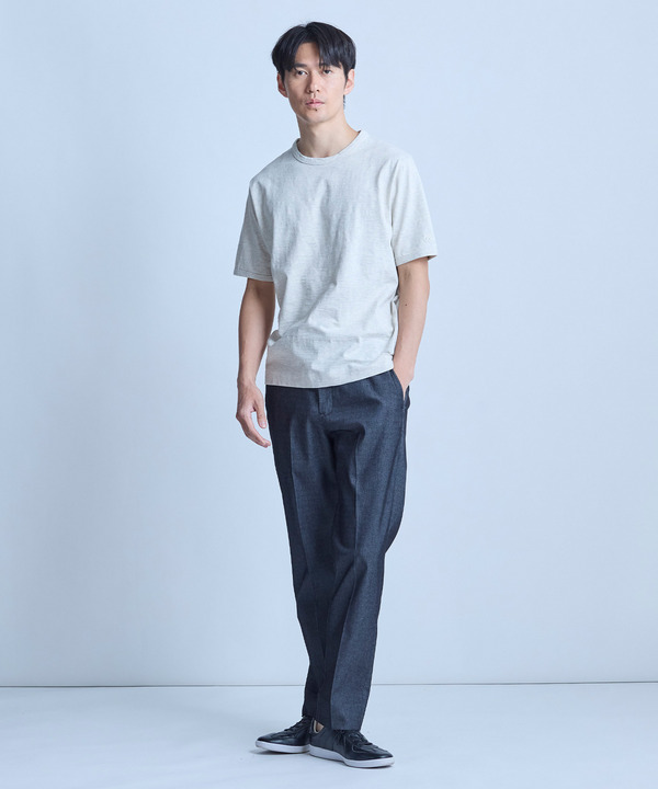スラブ天竺ロゴ刺繍Tシャツ 詳細画像 6