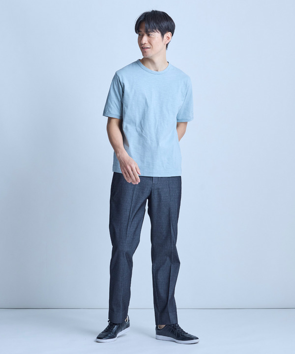 スラブ天竺ロゴ刺繍Tシャツ 詳細画像 9