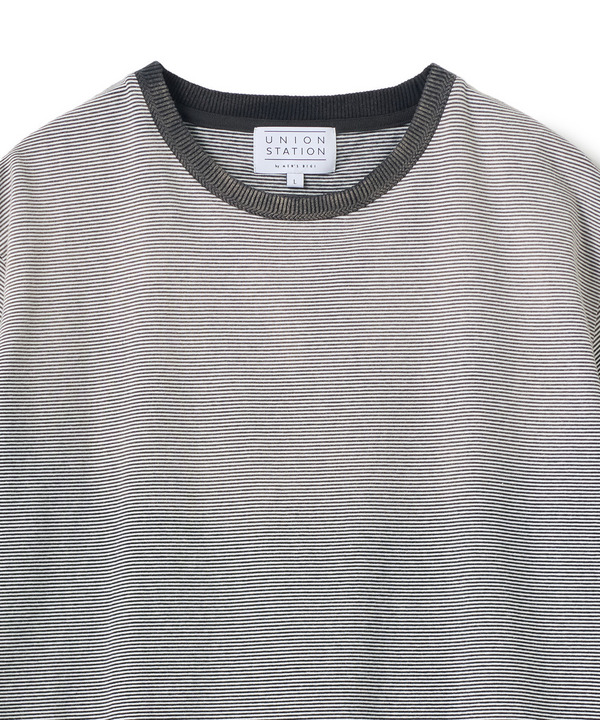 ヴィンテージライクミジンボーダーTシャツ＜ストレッチ・マシンウォッシャブル＞ 詳細画像 15