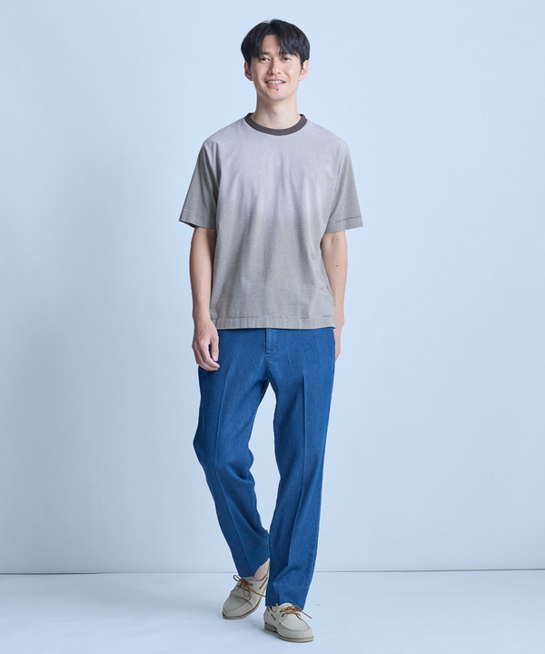 ヴィンテージライクミジンボーダーTシャツ＜ストレッチ・マシンウォッシャブル＞ 詳細画像 6