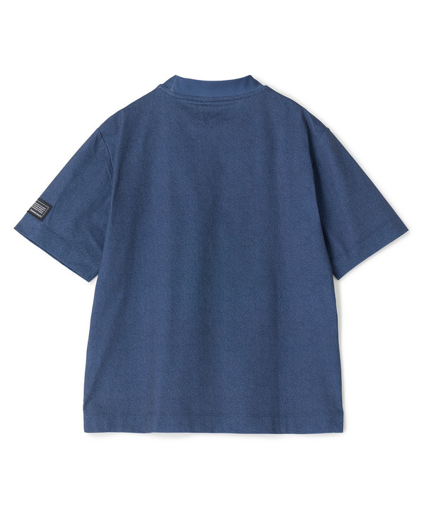 ドットメッシュプリントモックネックTシャツ＜ストレッチ・軽量・ハンドウォッシャブル・通気性＞ 詳細画像 12