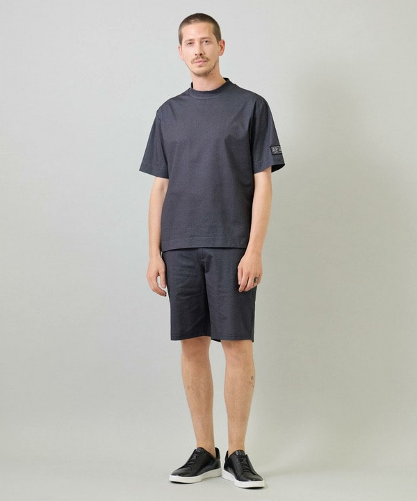 ドットメッシュプリントモックネックTシャツ＜ストレッチ・軽量・ハンドウォッシャブル・通気性＞ 詳細画像 13