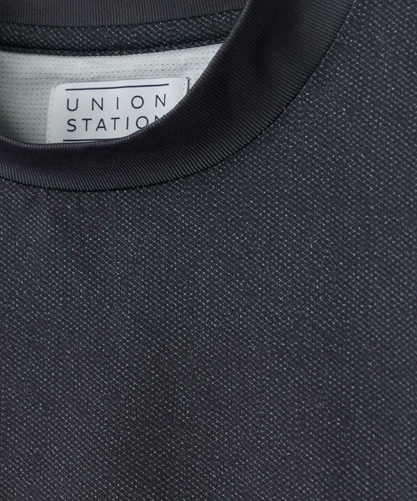 ドットメッシュプリントモックネックTシャツ＜ストレッチ・軽量・ハンドウォッシャブル・通気性＞ 詳細画像 18