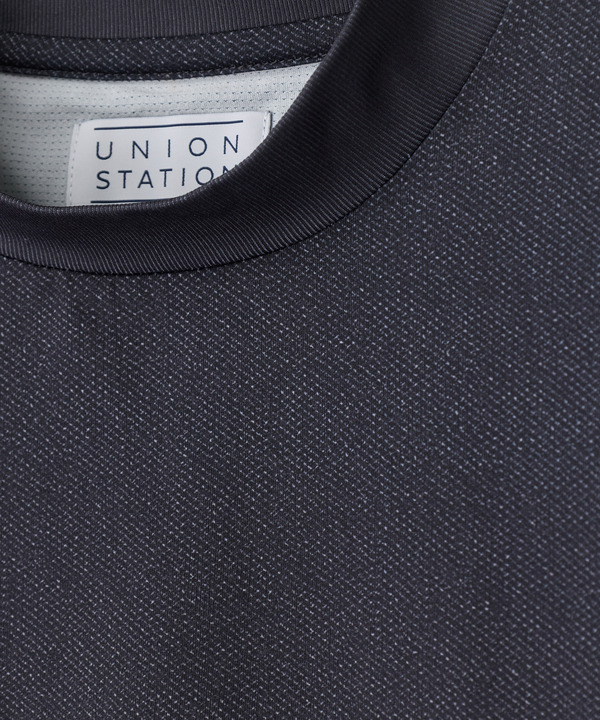 ドットメッシュプリントモックネックTシャツ＜ストレッチ・軽量・ハンドウォッシャブル・通気性＞ 詳細画像 5
