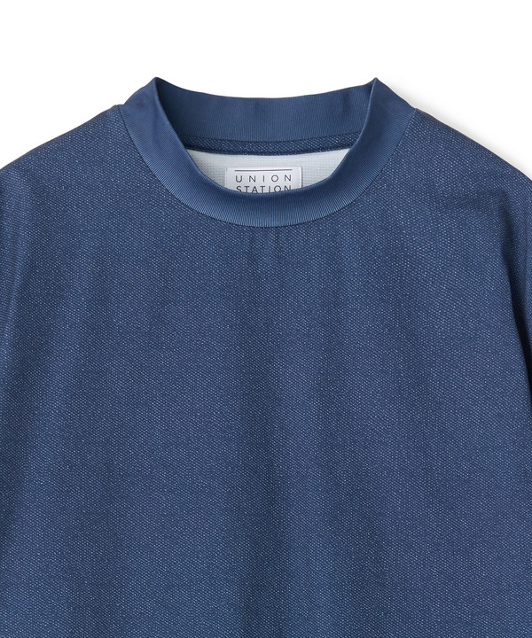 ドットメッシュプリントモックネックTシャツ＜ストレッチ・軽量・ハンドウォッシャブル・通気性＞ 詳細画像 7