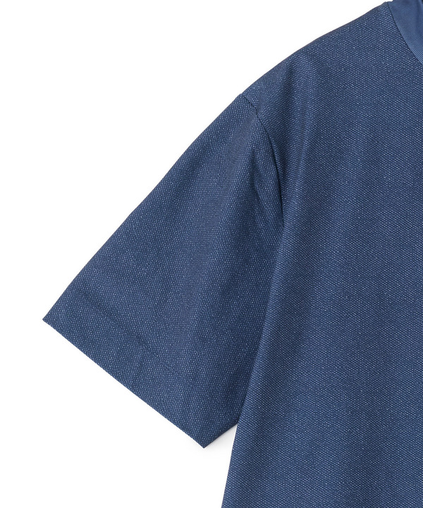 ドットメッシュプリントモックネックTシャツ＜ストレッチ・軽量・ハンドウォッシャブル・通気性＞ 詳細画像 8