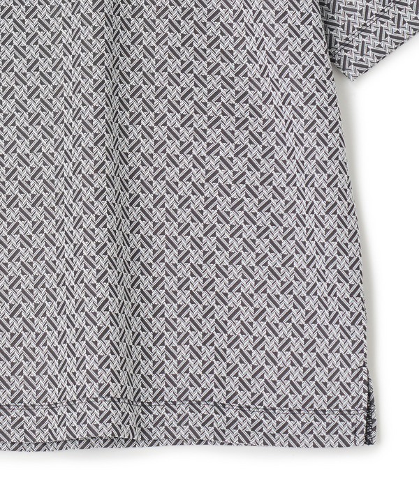 ジオメトリックジャガードTシャツ＜ストレッチ・マシンウォッシャブル＞ 詳細画像 6