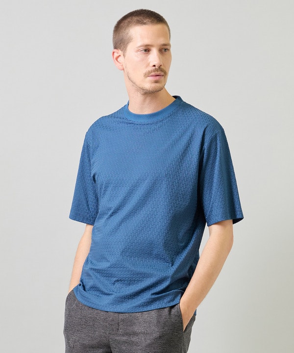 マルチファンクションジャガードTシャツ＜ストレッチ・速乾・イージーケア・ハンドウォッシャブル・UVカット・抗菌・防臭＞ 詳細画像 10
