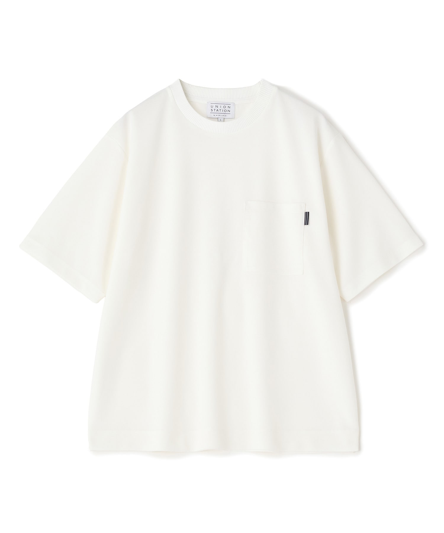 梨地ポンチポケットTシャツ＜ストレッチ・マシンウォッシャブル