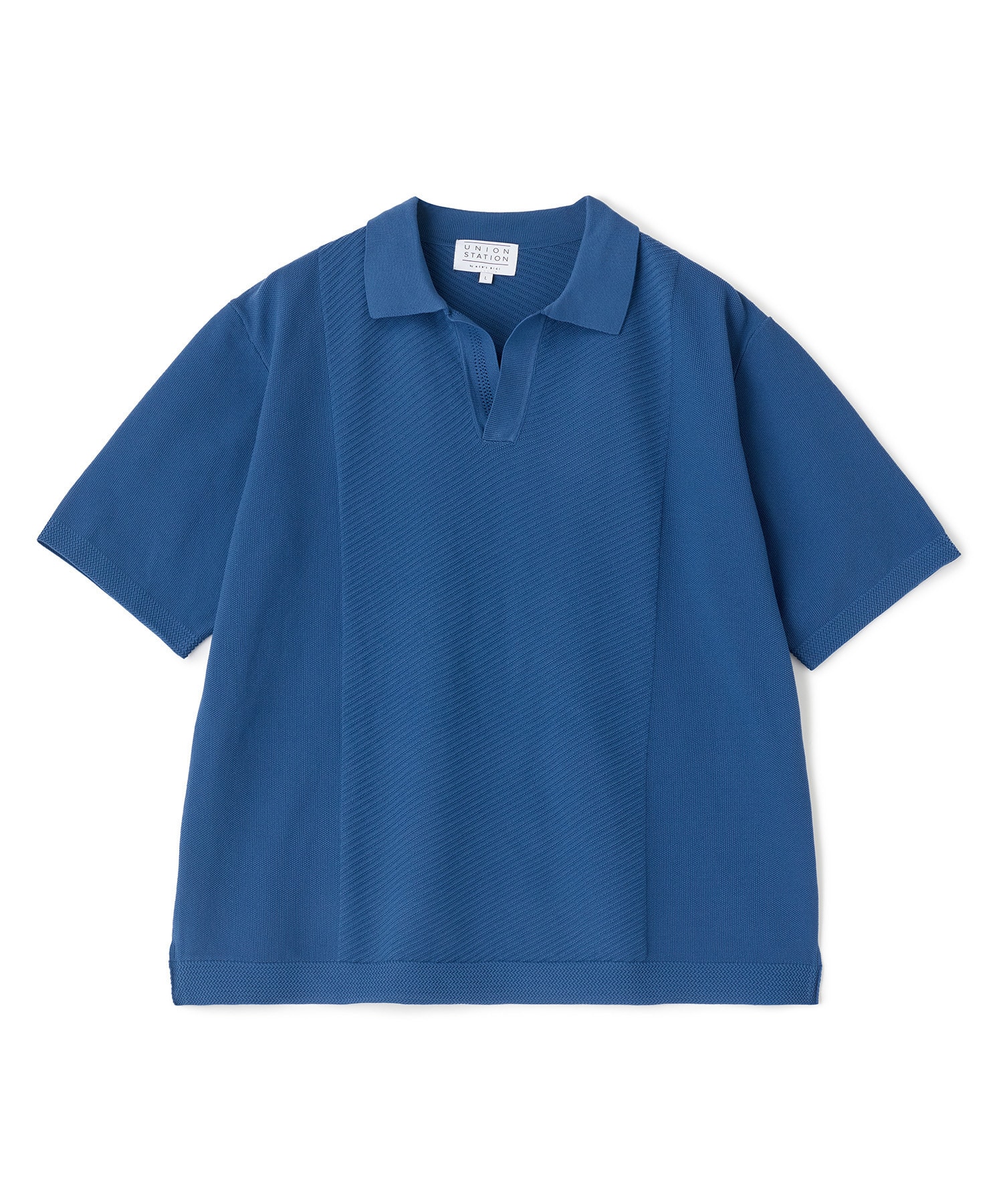 45rpm ポロシャツ ブルー ポリエステルニットポロシャツ｜メンズファッション通販 MEN'S BIGI