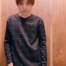 チェック柄ロングスリーブTシャツ