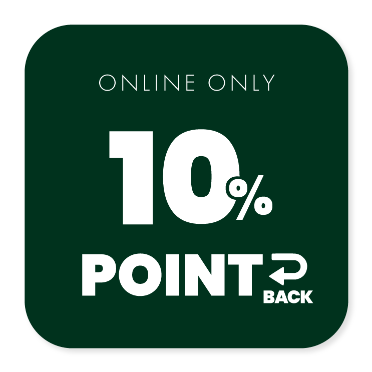 10％POINTBACK