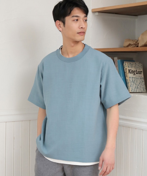 【AIR LIGHT -Flux version-】【アンサンブルアイテム】【2枚セット】シャツマテリアル  プルオーバーTシャツ｜メンズファッション通販 MEN'S BIGI ONLINE STORE (メンズビギ オンラインストア)