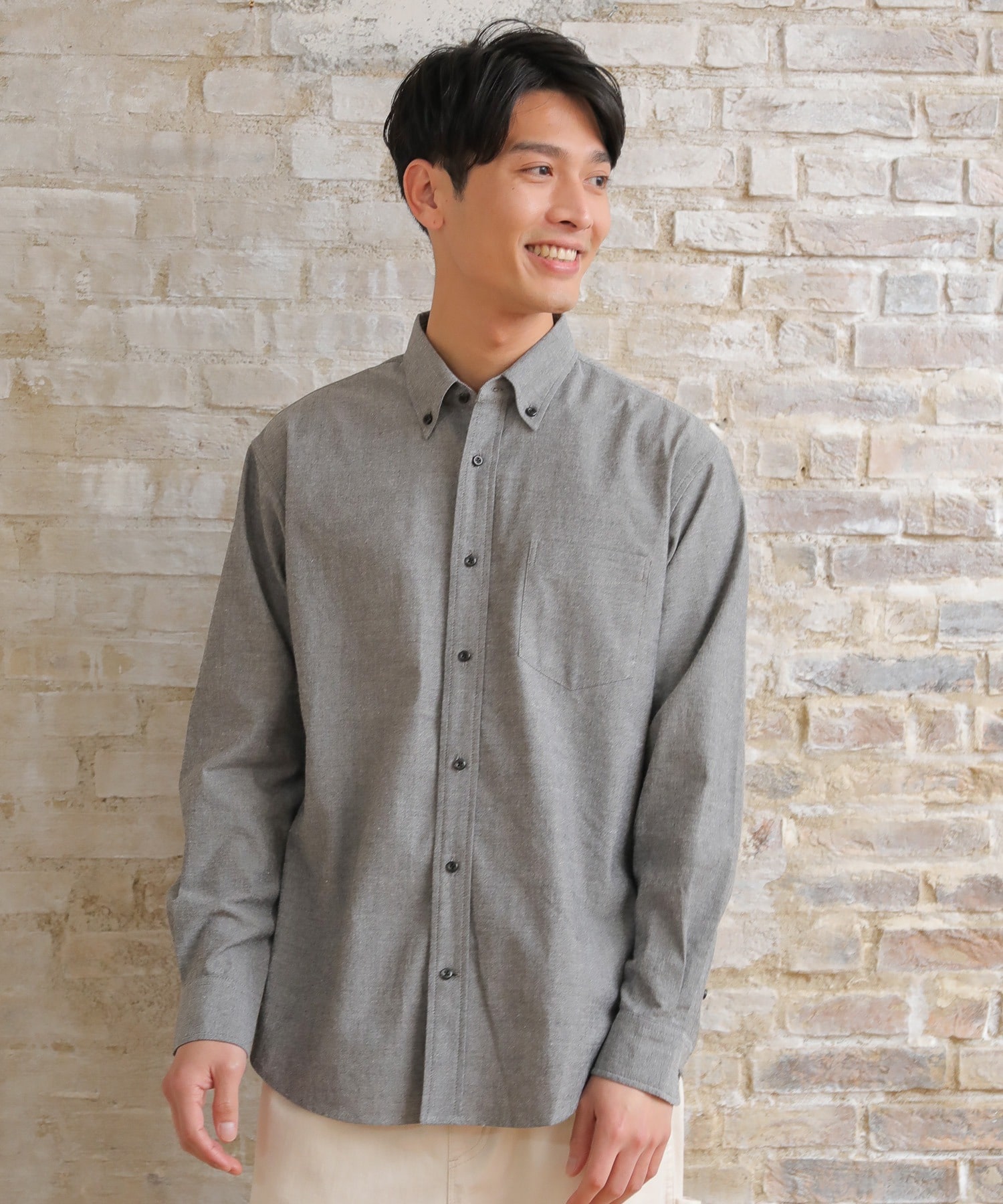 ストレッチ Amp イージーケアオックスフォードシャツ メンズファッション通販 Men S Bigi Online Store メンズビギ オンラインストア