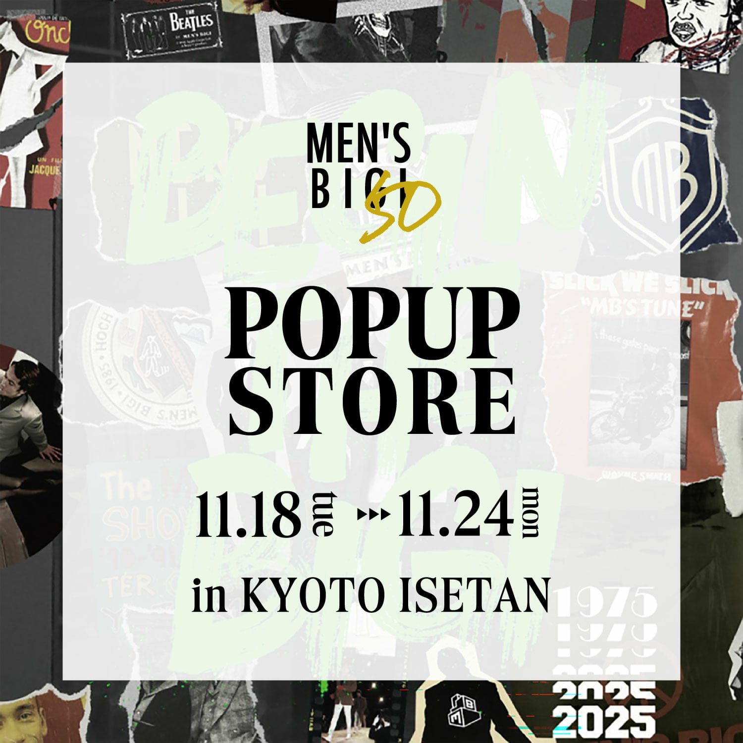 【50周年POP UP SHOP】京都伊勢丹