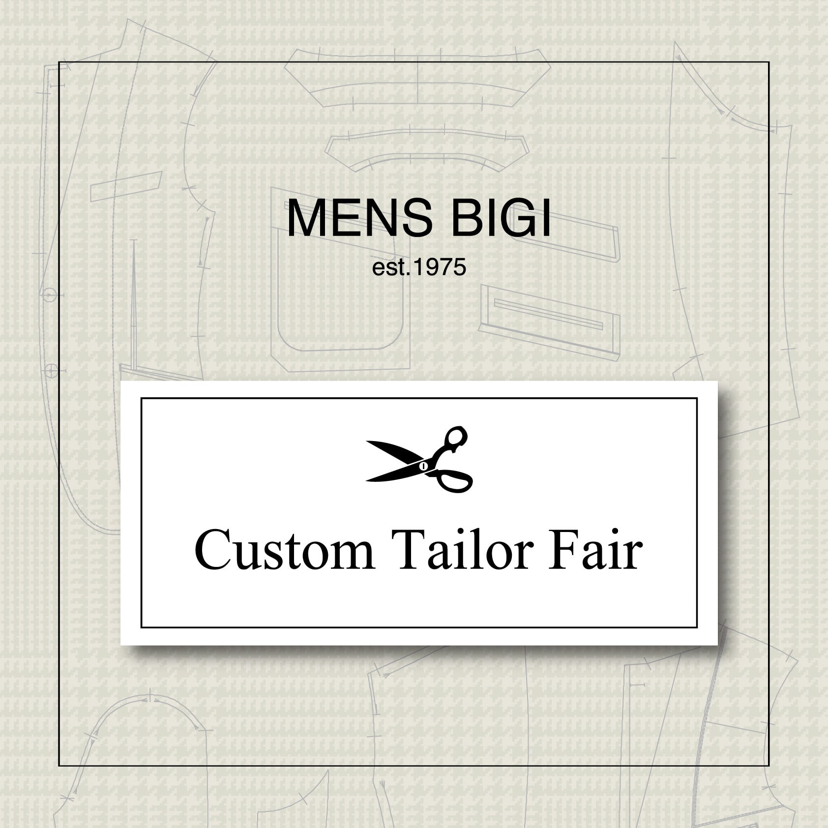 【MEN&rsquo;S BIGI】カスタムテーラーフェア開催！