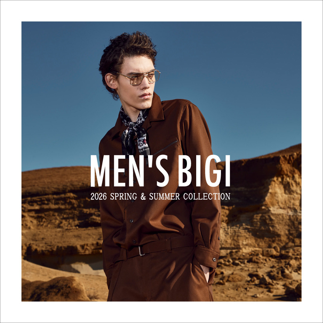 【MENS BIGI】対象商品ご購入でカタログリーフレットプレゼント！