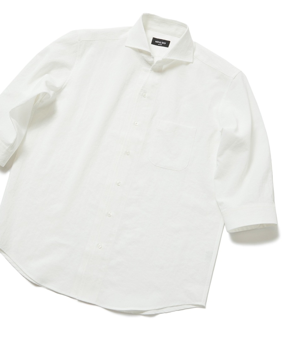 涼しげで大人らしい七分袖シャツ｜MEN'S BIGI｜メンズファッション通販