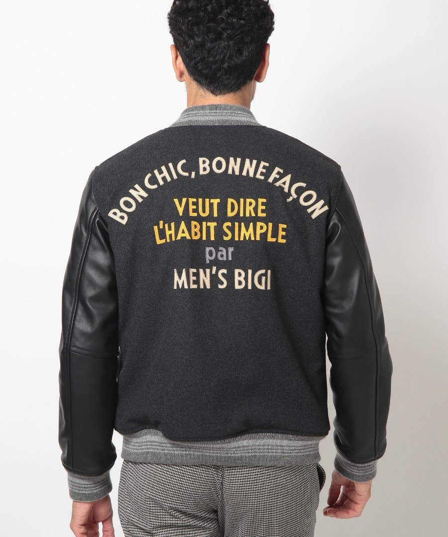 一流の品質 90s MEN'S BIGI バックデカロゴプリント コットン 