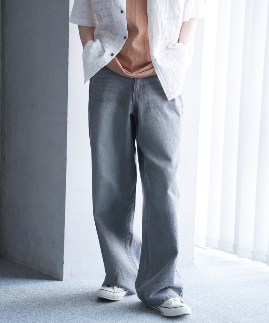 【WEB限定/11.5ozデニム】11.5oz5ポケットワイドストレートパンツ