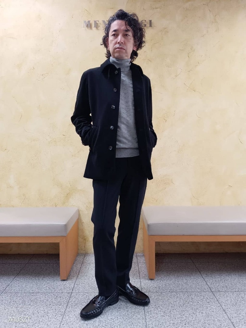 0℃におすすめ：ウールコート×タートルネックの上品な冬コーデ