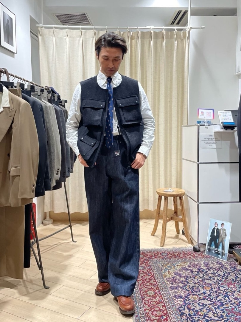 15℃のトラッド：ベスト×シャツ