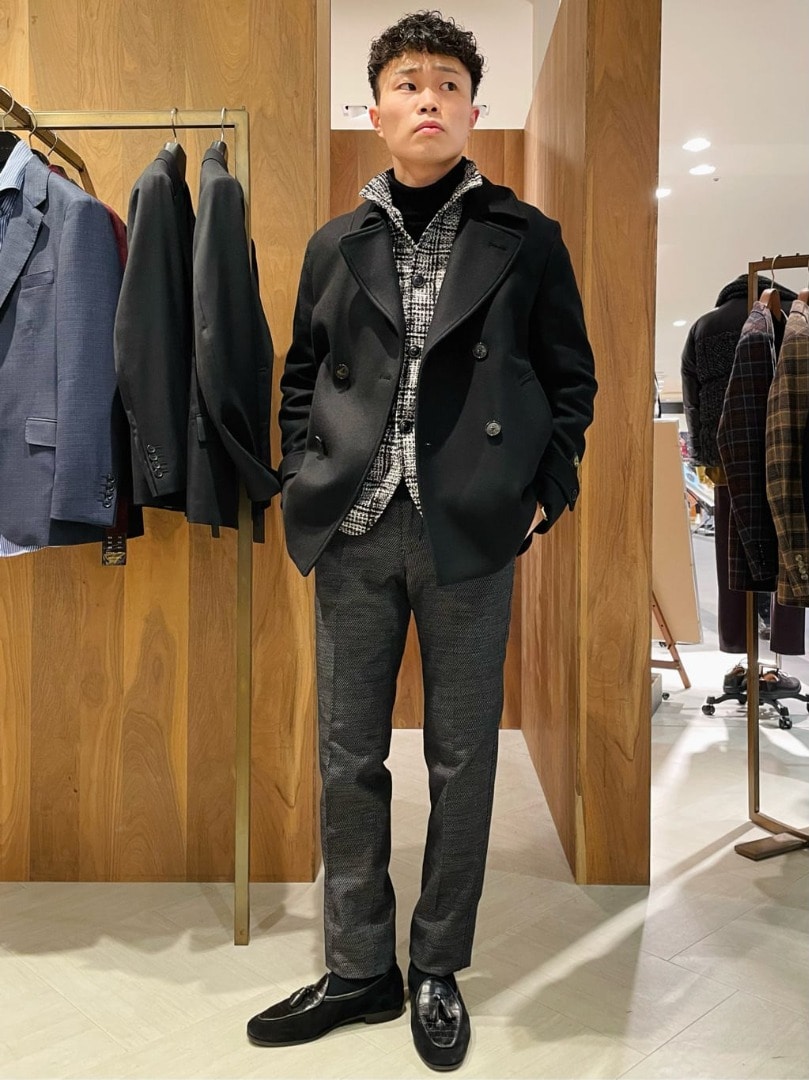 5℃のきれいめ：ショートコート×ジャケット