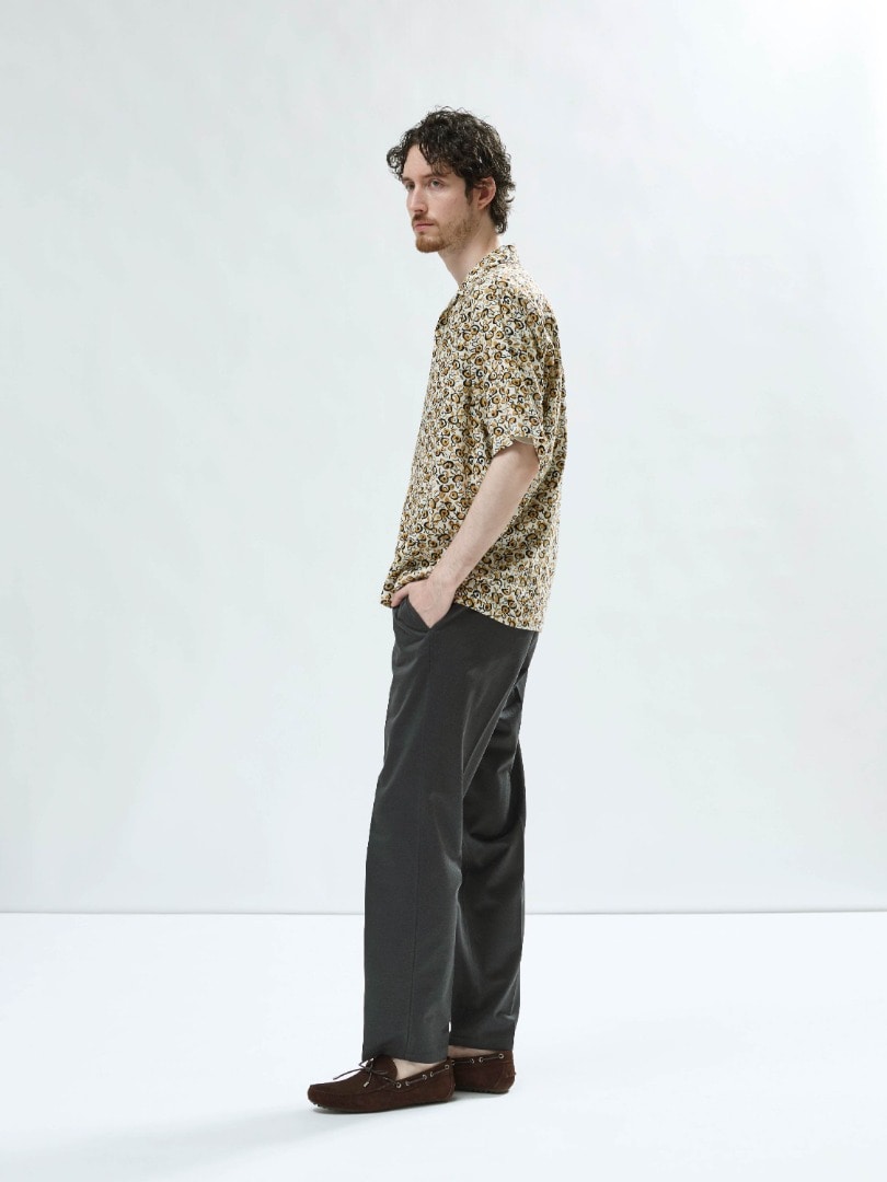 LOOK 06: レーヨンリネン プリントアロハ