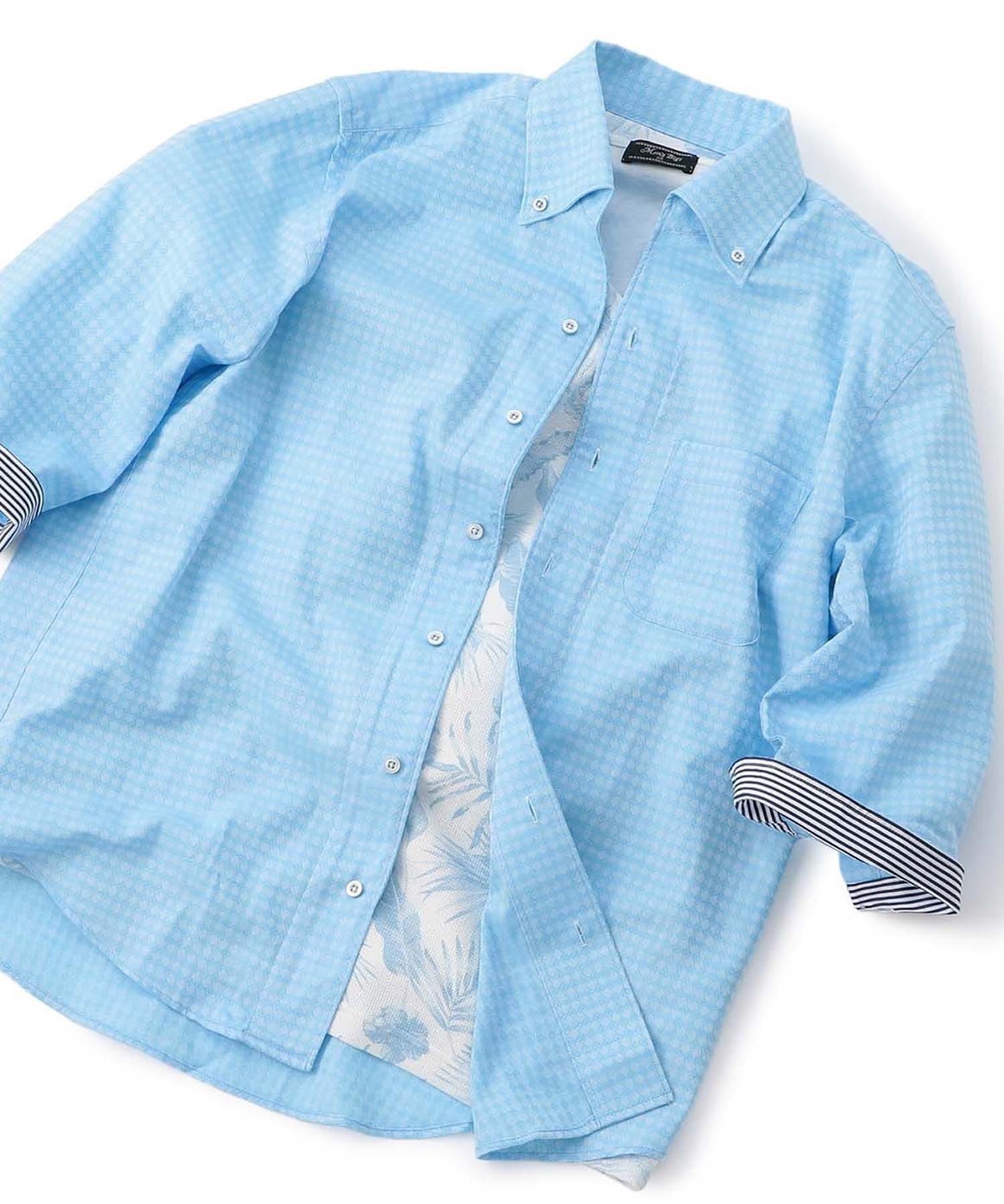 ダイヤ柄ジャカード 7スリーブシャツ メンズファッション通販 Men S Bigi Online Store メンズビギ オンラインストア