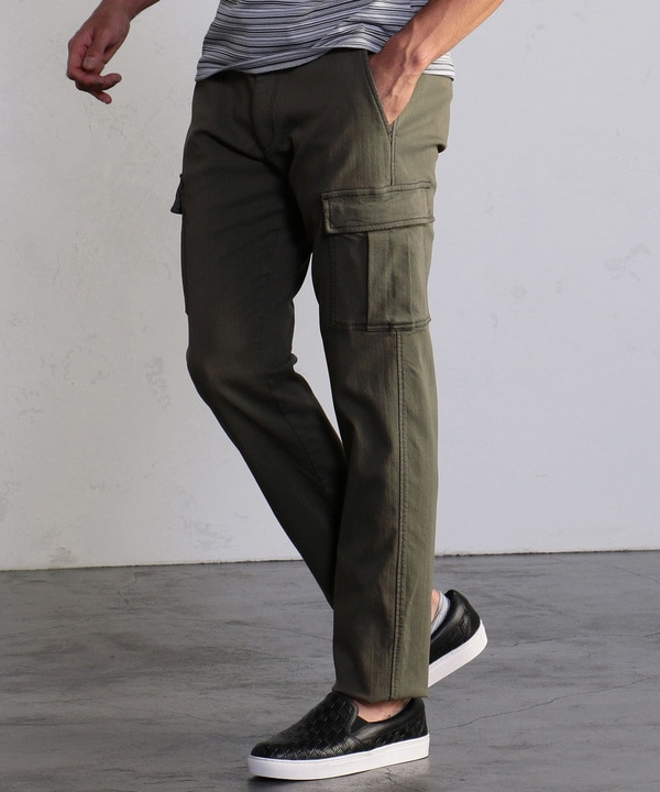 ハイパワーストレッチ ヘリンボーンカーゴパンツ メンズファッション通販 Men S Bigi Online Store メンズビギ オンラインストア