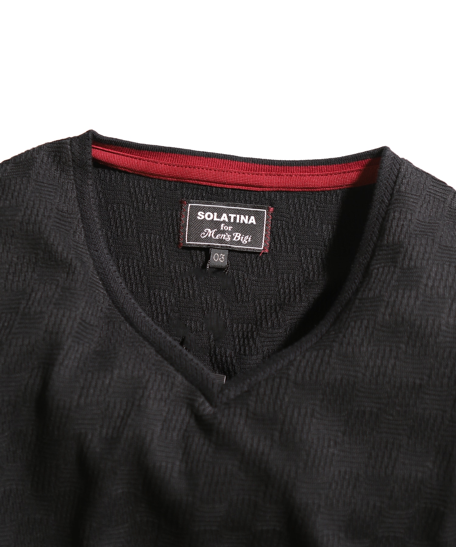 Solatina ソラチナ 別注 リンクスジャカードvネックカットソー メンズファッション通販 Men S Bigi Online Store メンズビギ オンラインストア