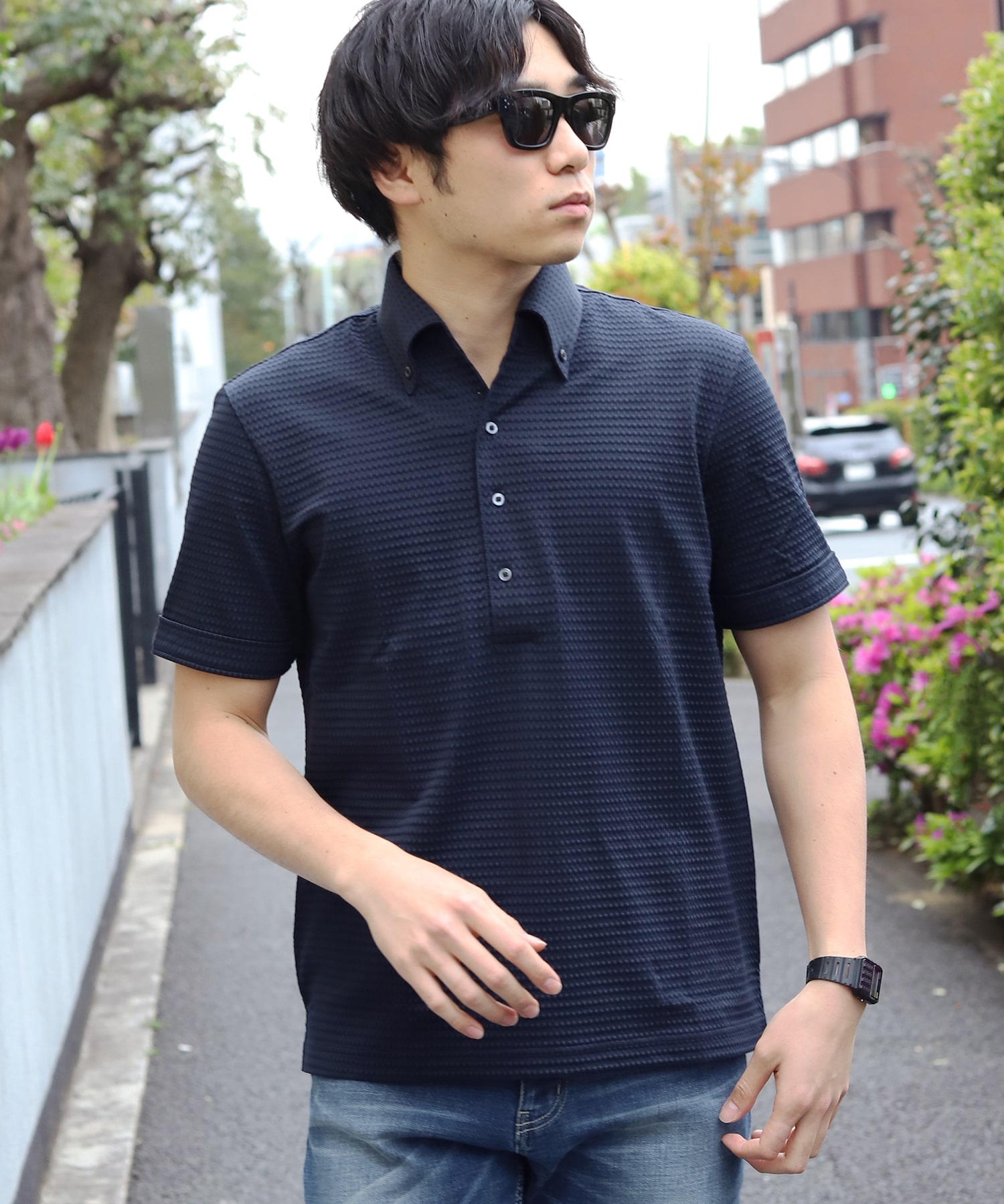 Cool Max 格子サッカーポロシャツ Lt On Off兼用 Gt メンズファッション通販 Men S Bigi Online Store メンズビギ オンラインストア