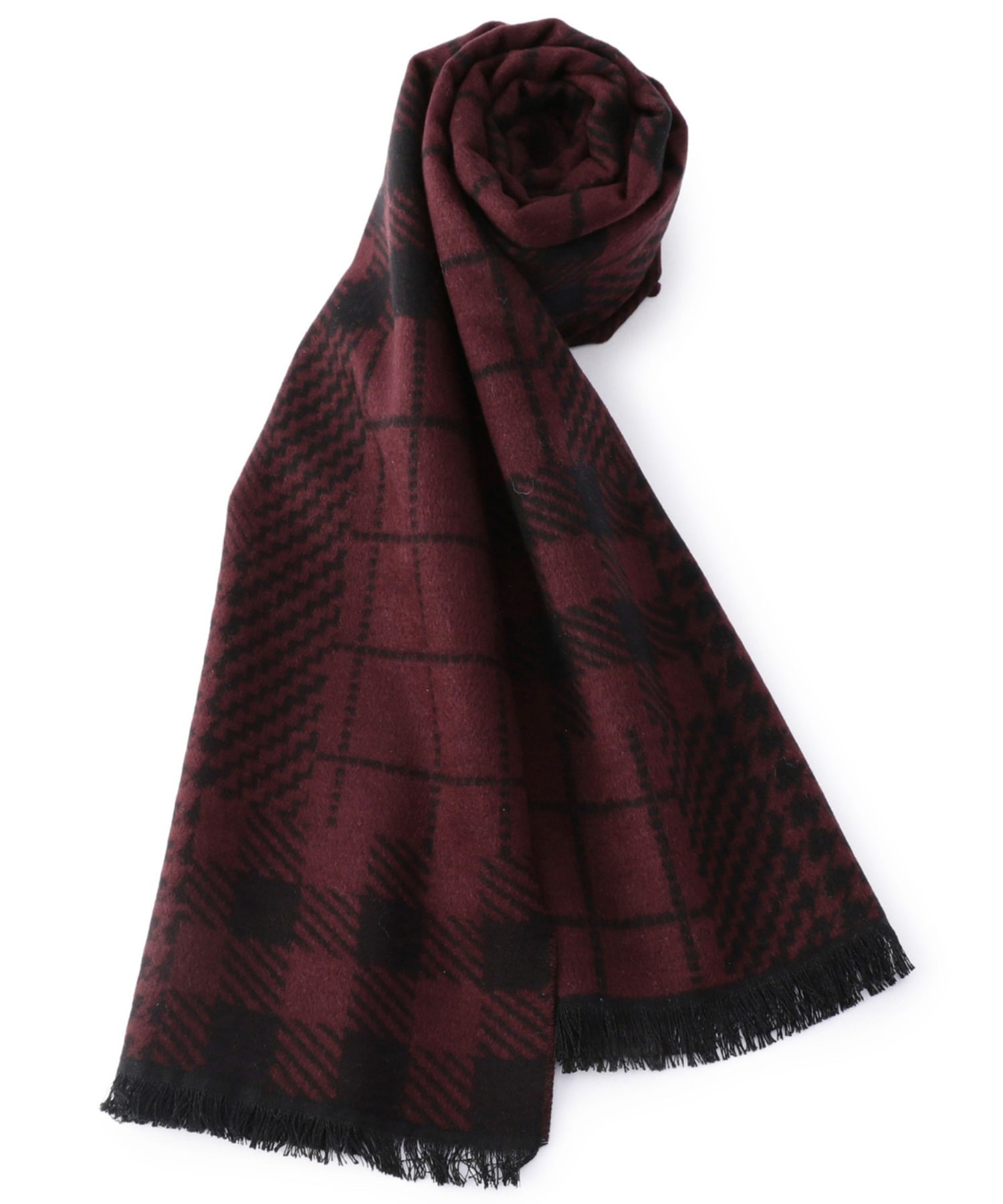 シルク100 グレンチェック柄マフラー メンズファッション通販 Men S Bigi Online Store メンズビギ オンラインストア