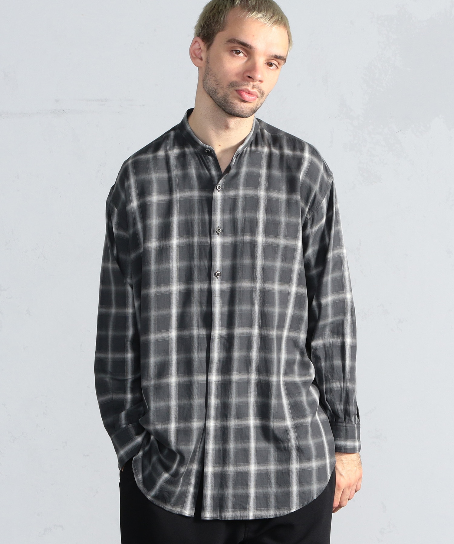 ツイルチェック フェイクプルオーバーシャツ メンズファッション通販 Men S Bigi Online Store メンズビギ オンラインストア