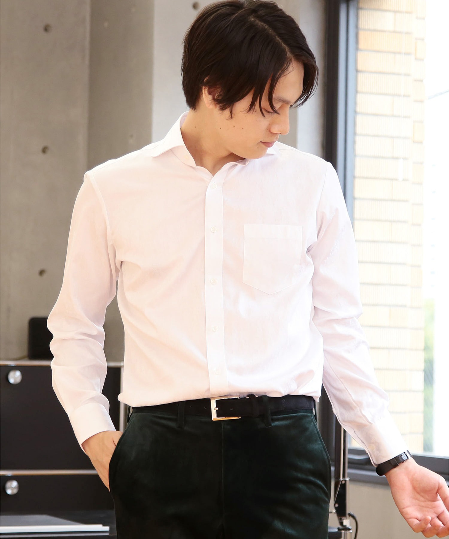 コットン小花柄ジャガードシャツ メンズファッション通販 Men S Bigi Online Store メンズビギ オンラインストア