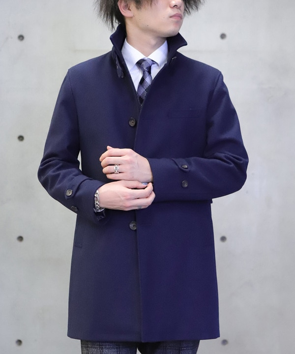 ウールヘリンボーンボンディングコート ライナー付き メンズファッション通販 Men S Bigi Online Store メンズビギ オンラインストア