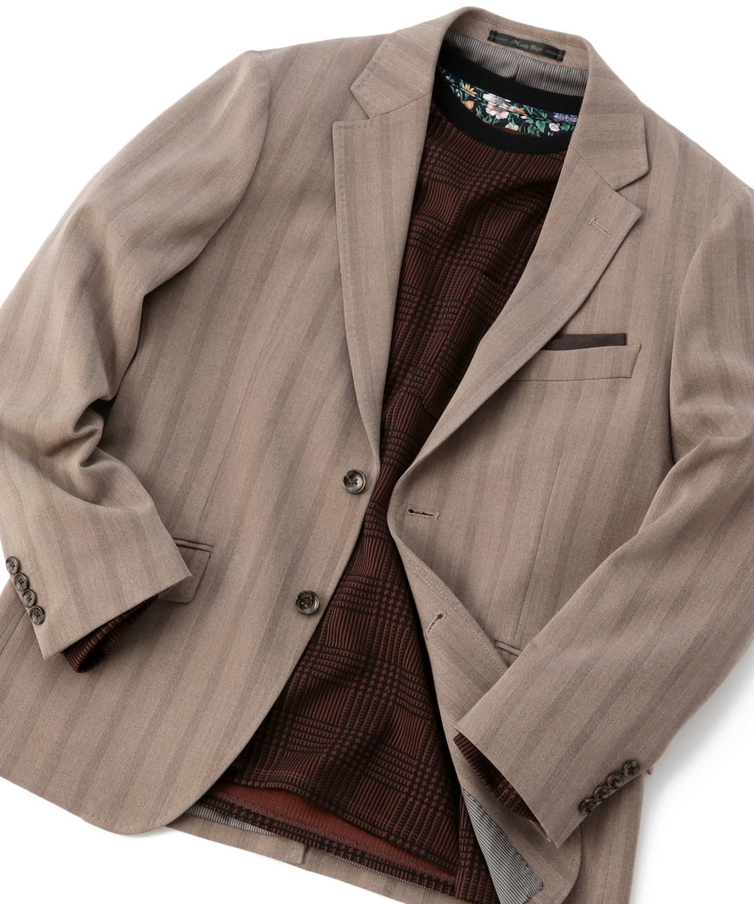 ストレッチヘリンボーン ジャケット 2wayストレッチ メンズファッション通販 Men S Bigi Online Store メンズビギ オンラインストア