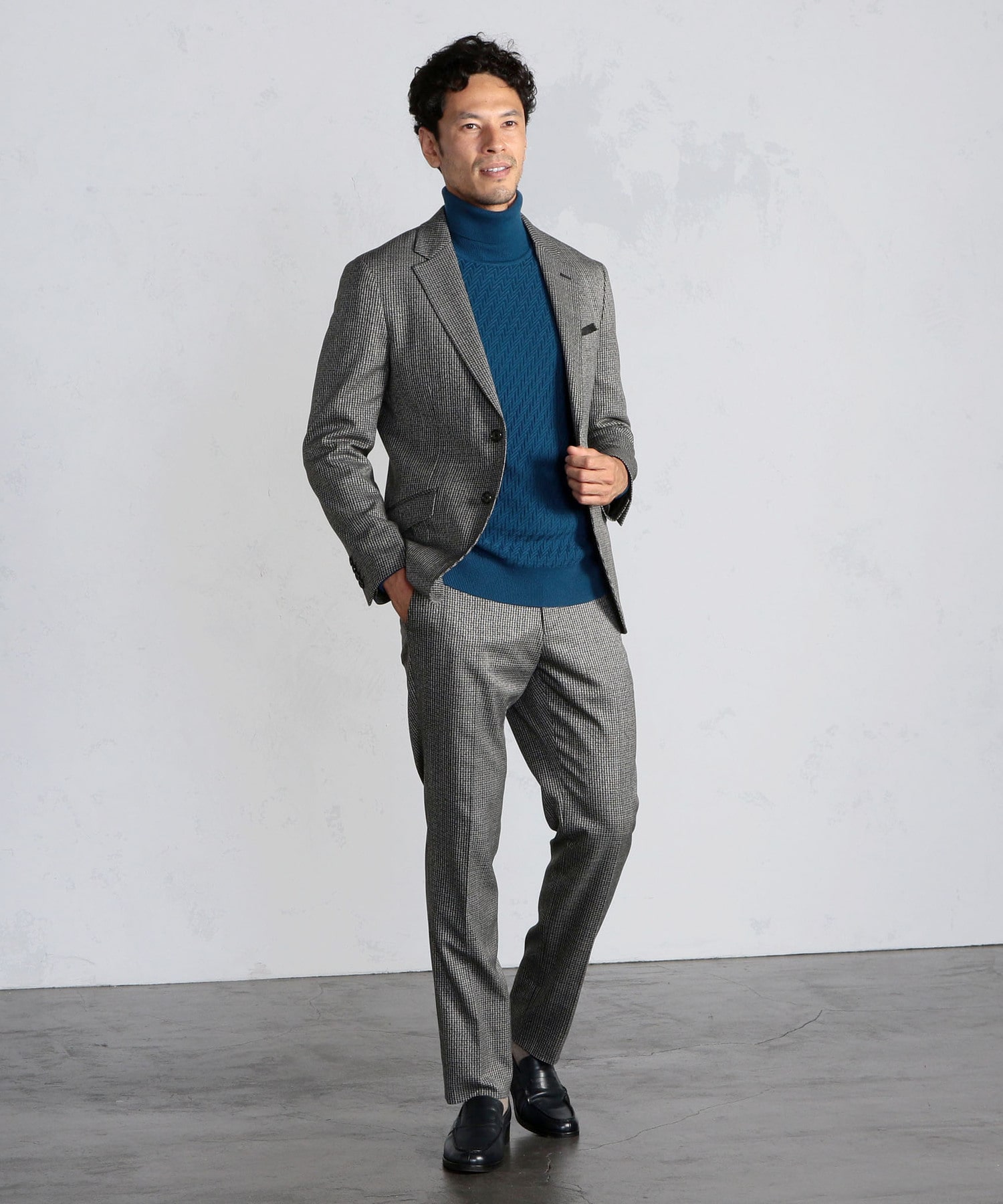 ソフトストレッチ千鳥格子 ジャケット メンズファッション通販 Men S Bigi Online Store メンズビギ オンラインストア